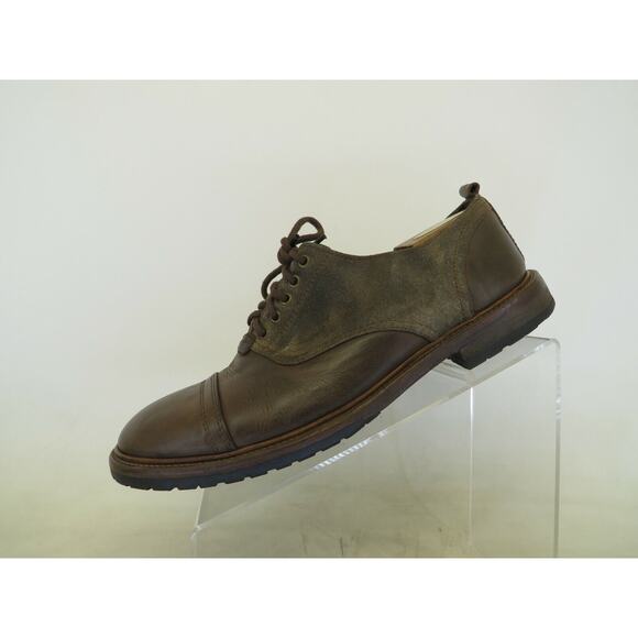 All Saints Jacks Place Brown Suede Leather Oxford Dress Shoes Mens Size 45 EUR main image 10
